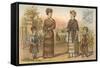 Vintage Fashions for the Park-null-Framed Stretched Canvas