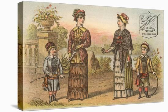 Vintage Fashions for the Park-null-Stretched Canvas