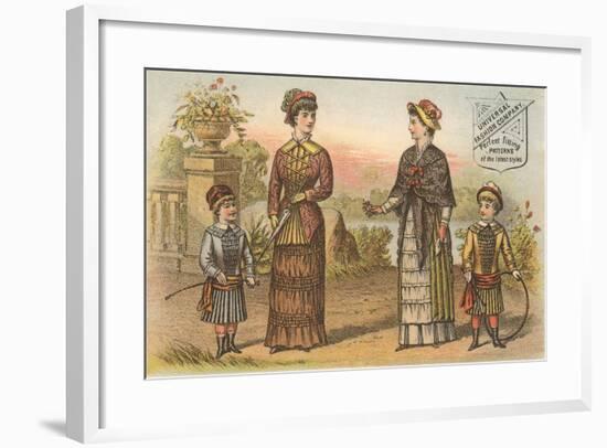 Vintage Fashions for the Park-null-Framed Art Print