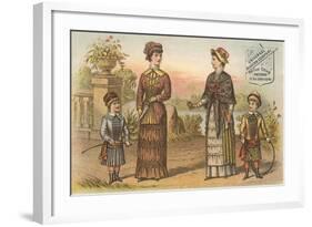 Vintage Fashions for the Park-null-Framed Art Print