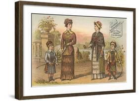 Vintage Fashions for the Park-null-Framed Art Print