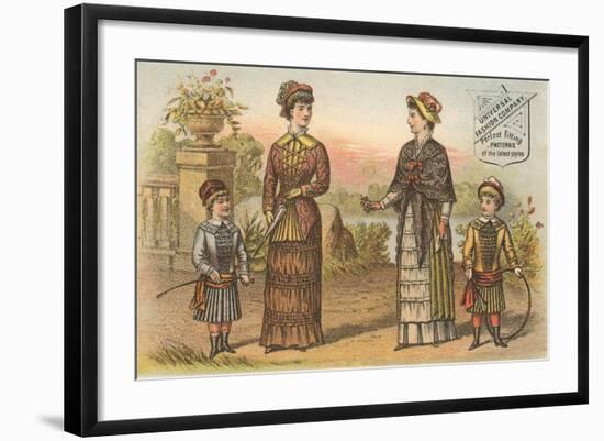 Vintage Fashions for the Park-null-Framed Art Print