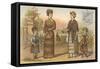 Vintage Fashions for the Park-null-Framed Stretched Canvas