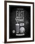 Vintage Fast Food Poster Chalkboard-avean-Framed Art Print