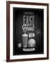 Vintage Fast Food Poster Chalkboard-avean-Framed Art Print