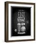 Vintage Fast Food Poster Chalkboard-avean-Framed Art Print