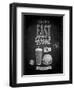 Vintage Fast Food Poster Chalkboard-avean-Framed Art Print