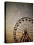 Vintage Ferris Wheel at the Ohio State Fair-pdb1-Stretched Canvas