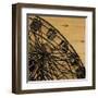 Vintage Ferris Wheel-Liz Jardine-Framed Art Print