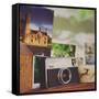 Vintage Film Camera-Tim Kahane-Framed Stretched Canvas