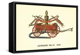 Vintage Firefighting Equipment-null-Framed Stretched Canvas