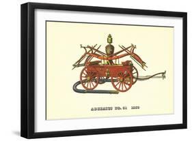 Vintage Firefighting Equipment-null-Framed Art Print