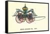 Vintage Firefighting Equipment-null-Framed Stretched Canvas