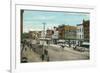 Vintage First Avenue, Cedar Rapids, Iowa-null-Framed Art Print