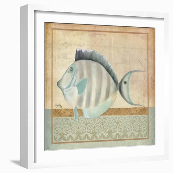 Vintage Fish III-Elizabeth Medley-Framed Art Print