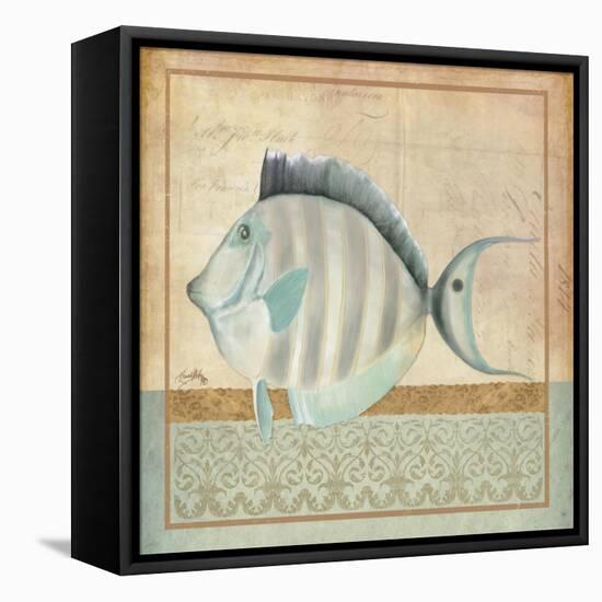 Vintage Fish III-Elizabeth Medley-Framed Stretched Canvas