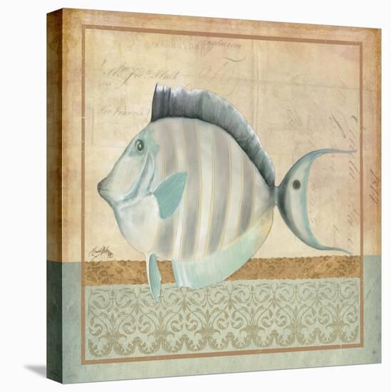 Vintage Fish III-Elizabeth Medley-Stretched Canvas