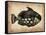 Vintage Fish-NaxArt-Framed Stretched Canvas