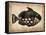 Vintage Fish-NaxArt-Framed Stretched Canvas