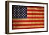 Vintage Flag Of America-ilolab-Framed Art Print