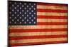 Vintage Flag Of America-ilolab-Mounted Art Print