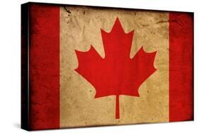 Vintage Flag Of Canada-ilolab-Stretched Canvas