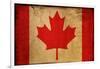 Vintage Flag Of Canada-ilolab-Framed Art Print