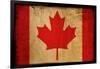 Vintage Flag Of Canada-ilolab-Framed Art Print