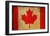 Vintage Flag Of Canada-ilolab-Framed Art Print