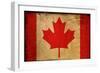 Vintage Flag Of Canada-ilolab-Framed Art Print