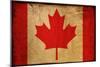 Vintage Flag Of Canada-ilolab-Mounted Art Print
