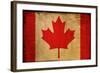 Vintage Flag Of Canada-ilolab-Framed Art Print