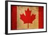 Vintage Flag Of Canada-ilolab-Framed Art Print