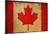 Vintage Flag Of Canada-ilolab-Mounted Art Print