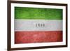 Vintage Flag of Iran-salajean-Framed Art Print