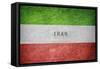 Vintage Flag of Iran-salajean-Framed Stretched Canvas