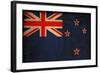 Vintage Flag Of New Zealand-ilolab-Framed Art Print