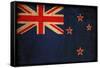 Vintage Flag Of New Zealand-ilolab-Framed Stretched Canvas