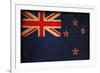 Vintage Flag Of New Zealand-ilolab-Framed Art Print