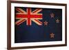 Vintage Flag Of New Zealand-ilolab-Framed Art Print