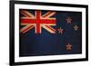 Vintage Flag Of New Zealand-ilolab-Framed Art Print