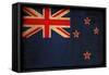 Vintage Flag Of New Zealand-ilolab-Framed Stretched Canvas