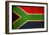 Vintage Flag Of South Africa-ilolab-Framed Premium Giclee Print