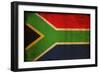 Vintage Flag Of South Africa-ilolab-Framed Premium Giclee Print