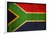 Vintage Flag Of South Africa-ilolab-Framed Art Print