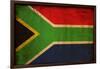 Vintage Flag Of South Africa-ilolab-Framed Art Print