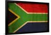 Vintage Flag Of South Africa-ilolab-Framed Art Print