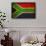 Vintage Flag Of South Africa-ilolab-Framed Stretched Canvas displayed on a wall