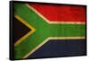 Vintage Flag Of South Africa-ilolab-Framed Stretched Canvas