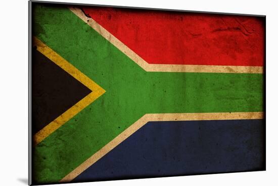 Vintage Flag Of South Africa-ilolab-Mounted Art Print